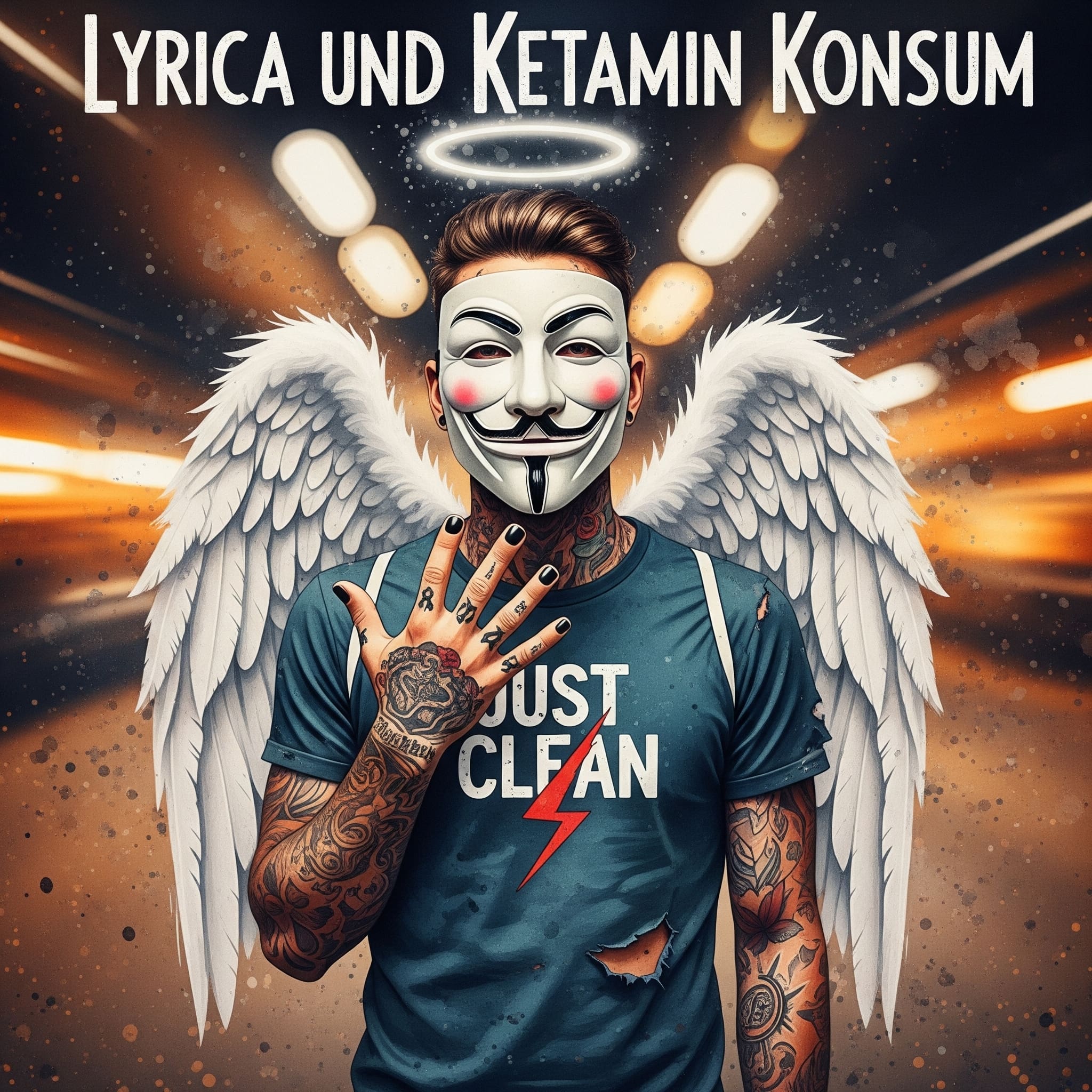 Symbolbild: Chaos im Kopf oder verschwommene Lichter, Alt-Text: Lyrica und Ketamin Konsum