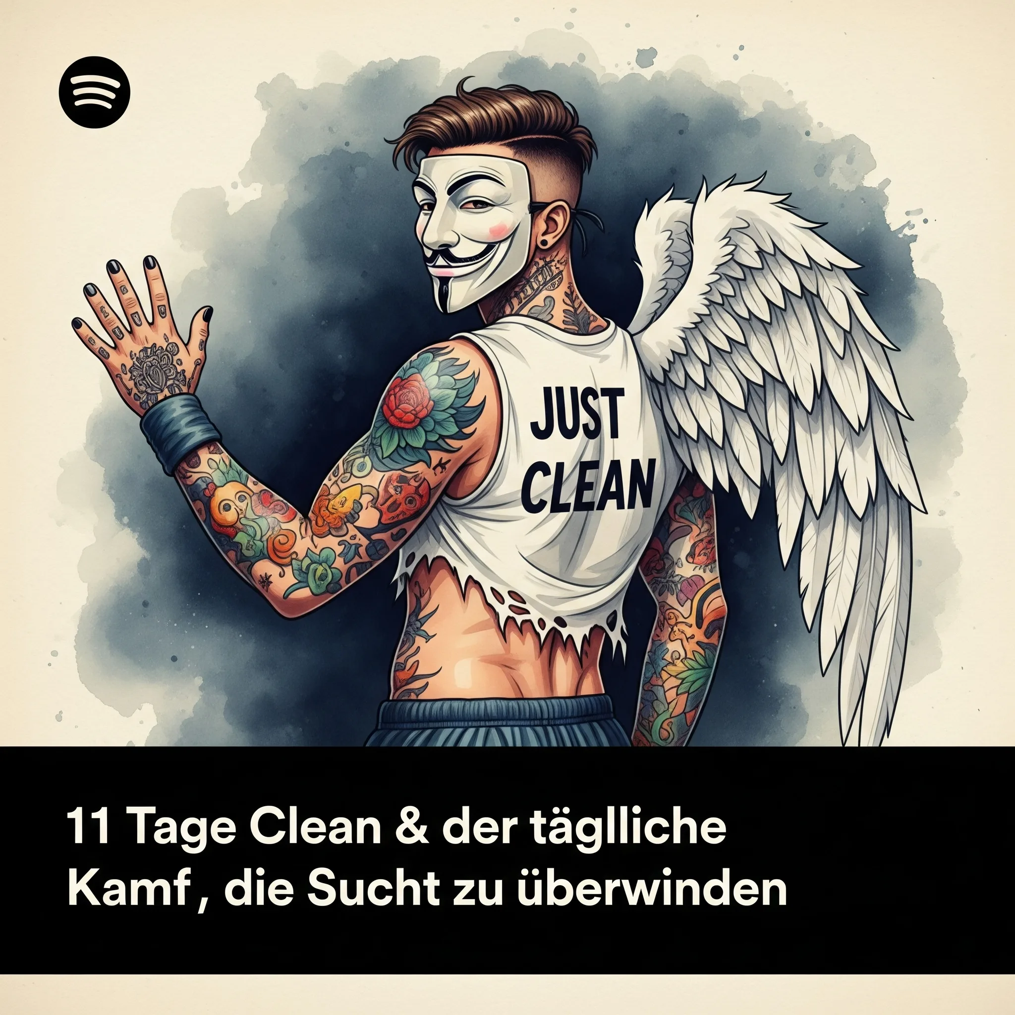 11 Tage clean & der tägliche Kampf, die Sucht zu überwinden - Tagebuch und Podcast Titelbild