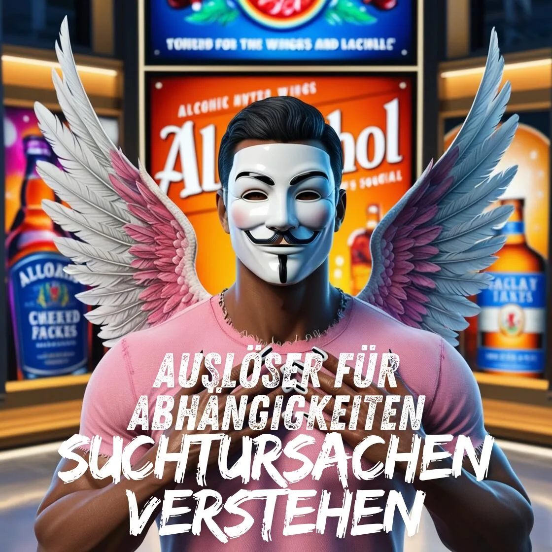 Eine Werbeanzeige für Alkohol, die ein fröhliches, geselliges Bild vermittelt. Keywords: Alkoholwerbung, Verharmlosung, Suchtgefahren, Manipulation
