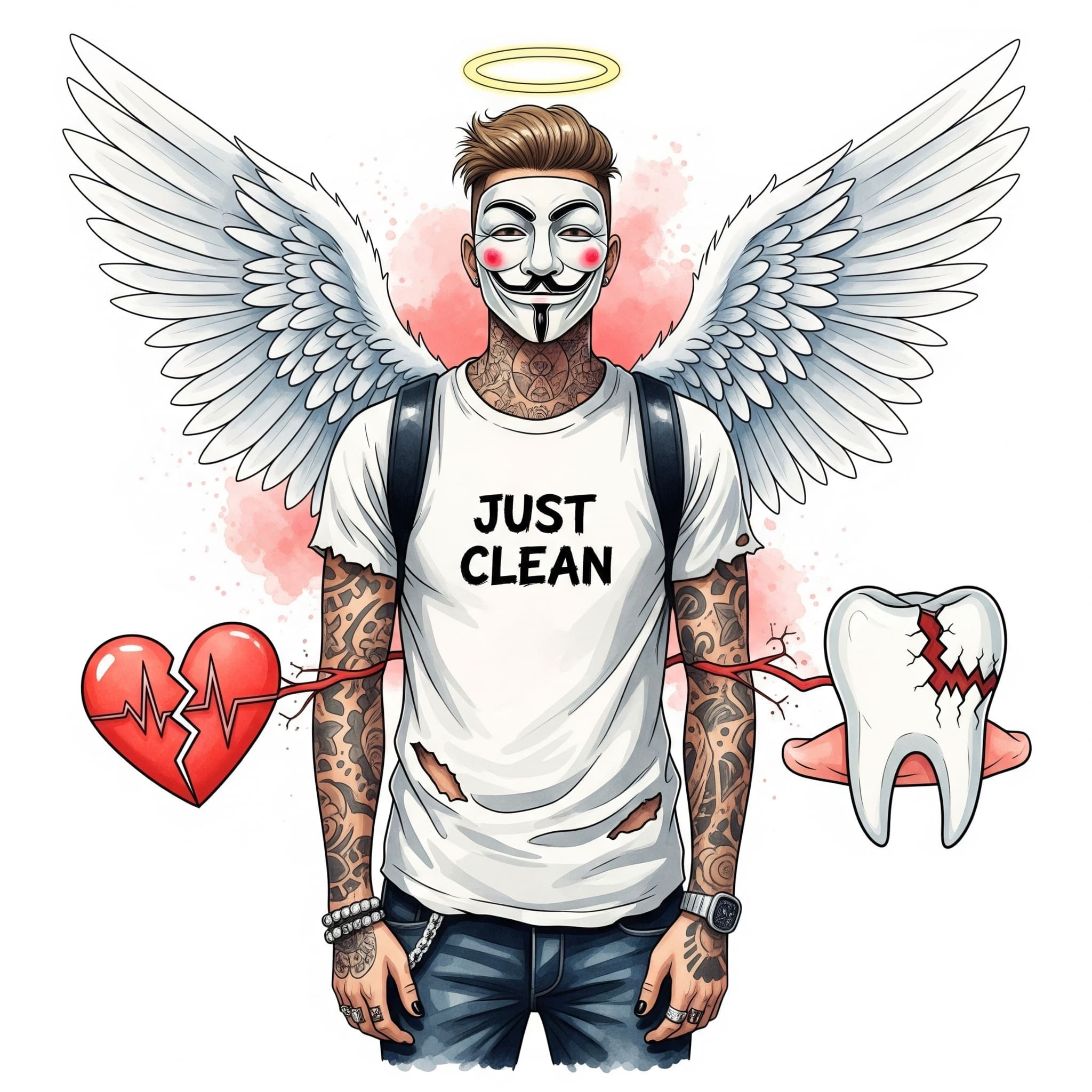 Ein stilisierter, geschädigter Körperbereich (z.B. Herz mit Rissen, Zahn mit Karies).
Keywords für Bild: Langzeitfolgen Amphetamine, Herzschäden Drogen, Zahnschäden Meth