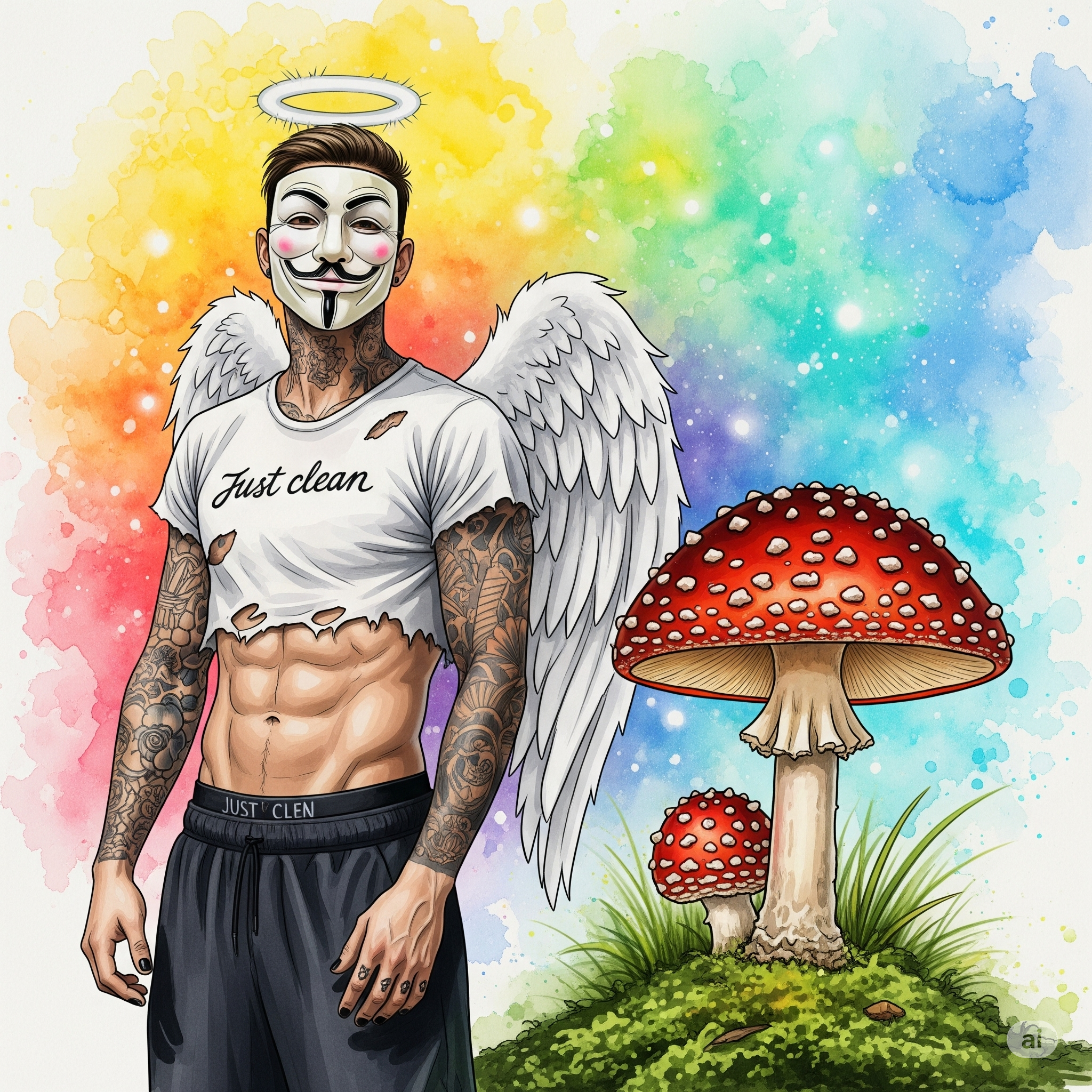 Ein ikonisches, perfektes Bild eines roten Fliegenpilzes mit weißen Punkten, der im Moos eines Waldbodens steht. Das Licht ist leicht märchenhaft. "Fliegenpilz im Wald", "Amanita muscaria", "giftiger Pilz"