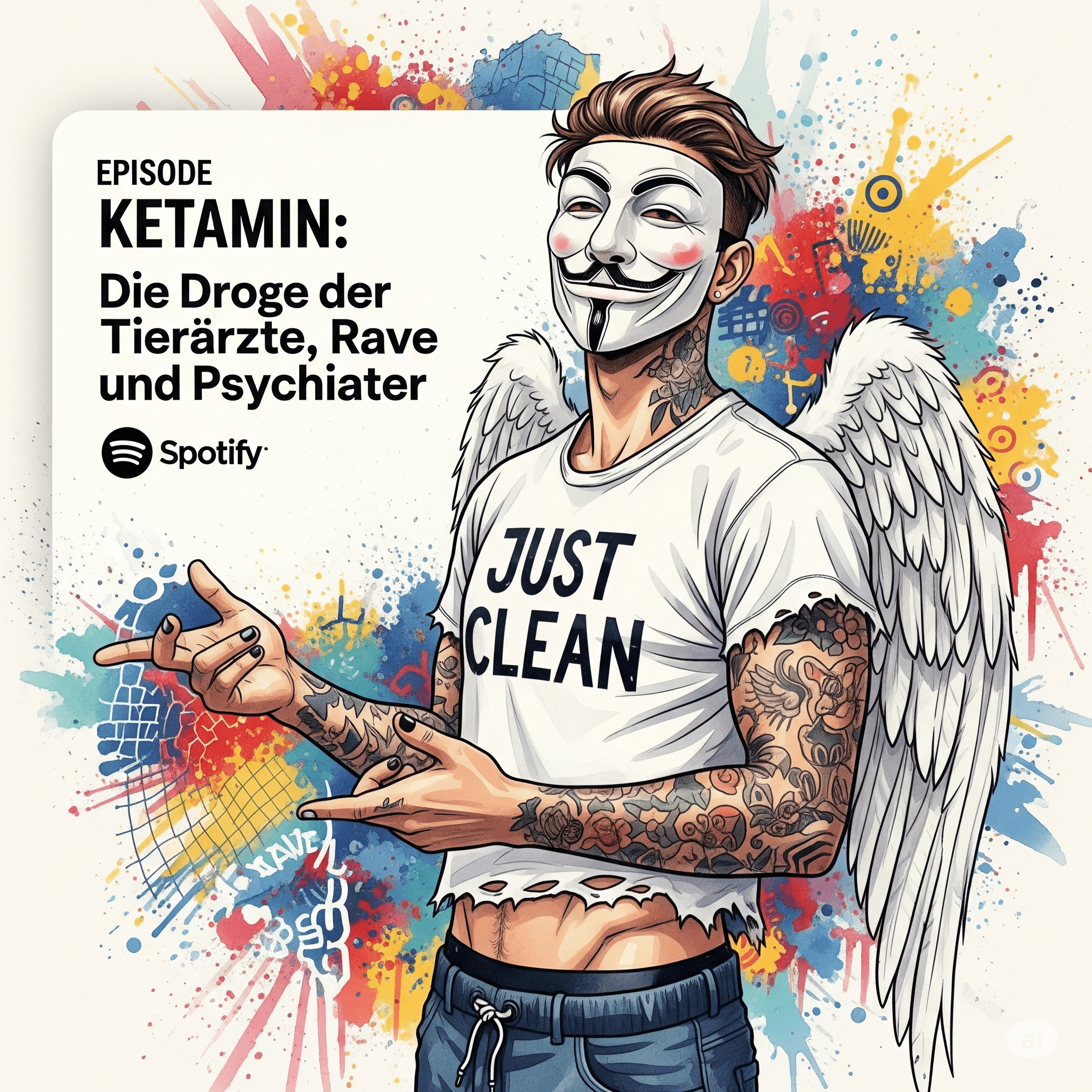 Ketamin: Die Droge der Tierärzte, Raver und Psychiater. Podcast und Artikel Titelbild