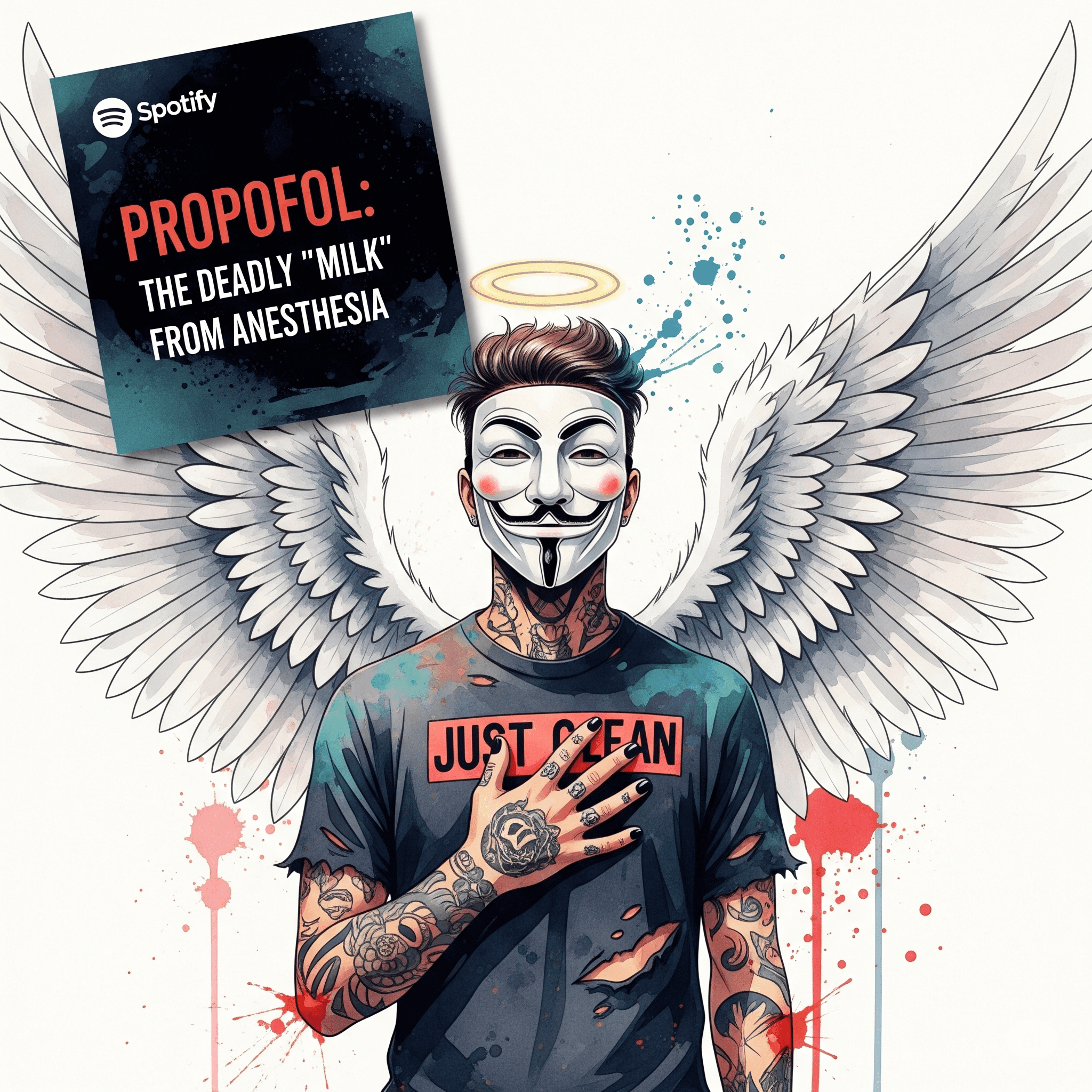 Propofol: Die tödliche "Milch" aus der Narkose. Podcast und Artikel Titelbild