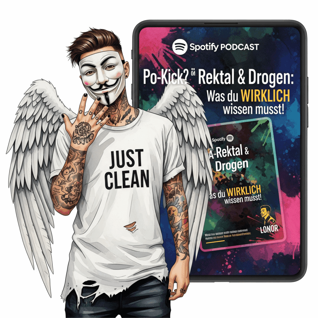 Po-Kick? 🍑 Rektale Drogenapplikation: Was du WIRKLICH wissen musst! Podcast und Artikel Titelbild