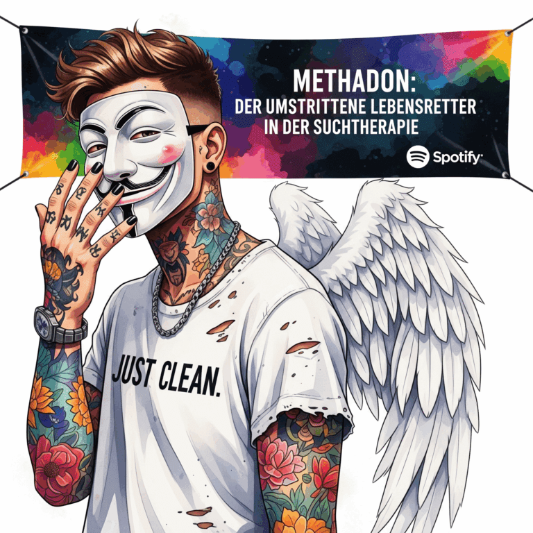 Methadon: Der umstrittene Lebensretter in der Suchttherapie. Podcast und Artikel Titelbild