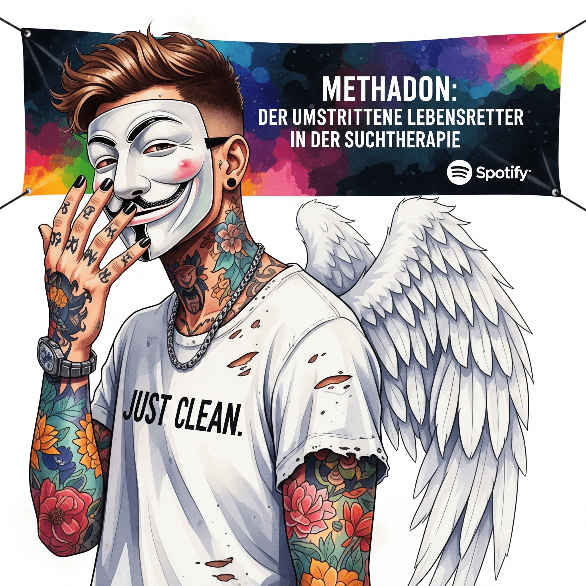 Methadon: Der umstrittene Lebensretter in der Suchttherapie. Podcast und Artikel Titelbild