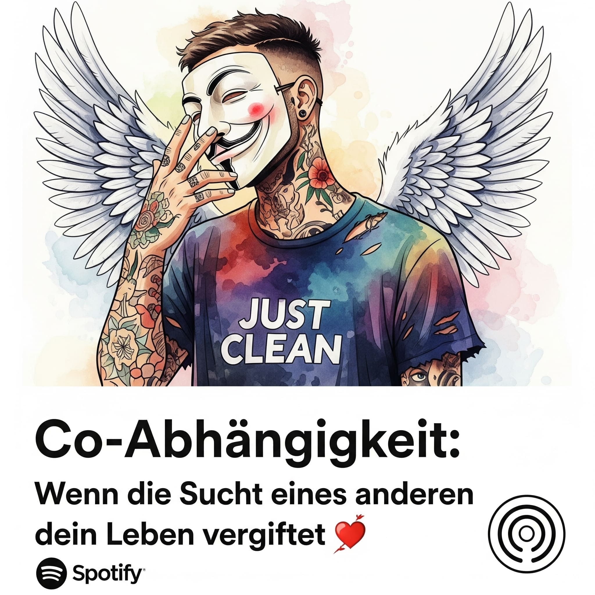 Co-Abhängigkeit: Wenn die Sucht eines anderen dein Leben vergiftet 😥💔 Titelbild Spotify Podcast