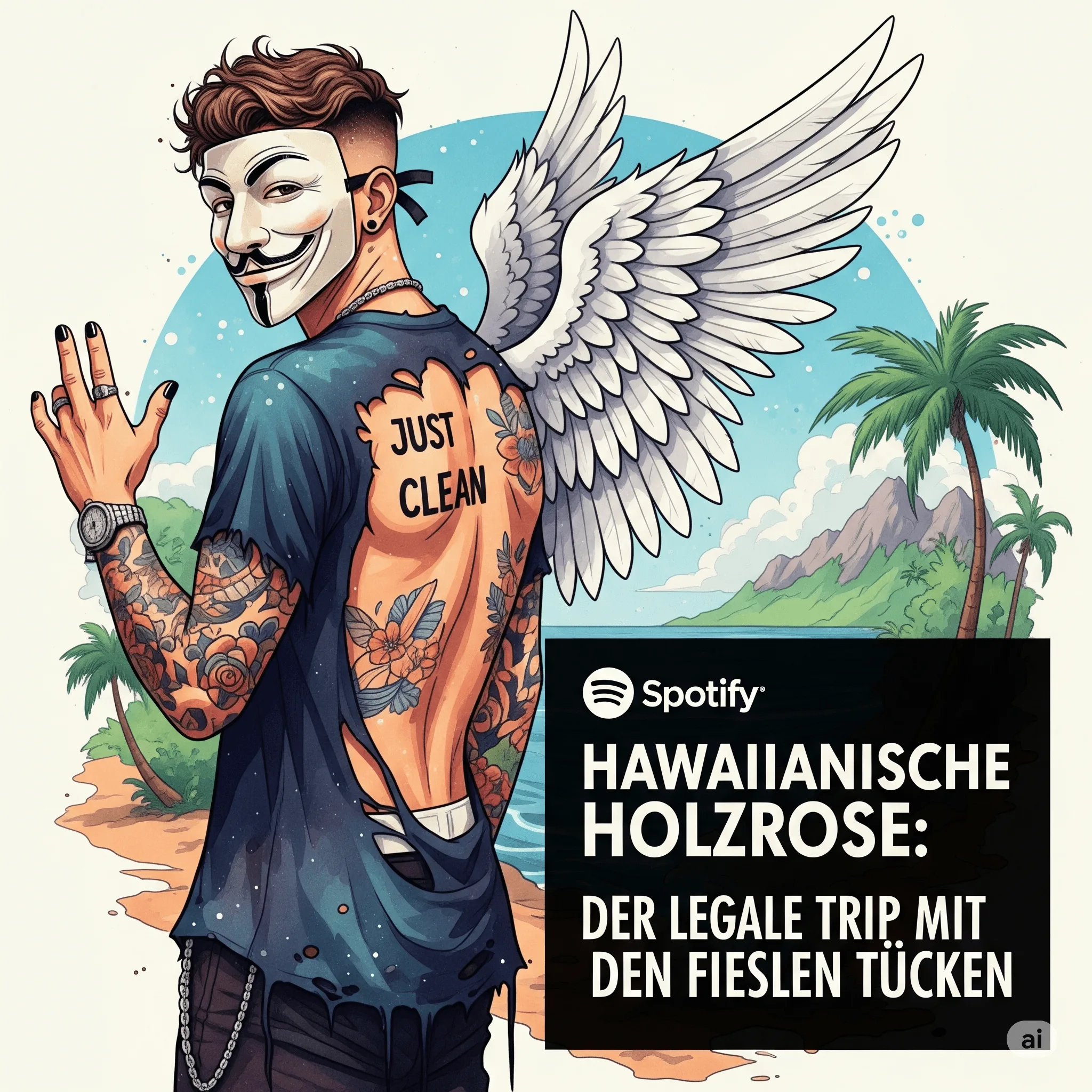 Hawaiianische Holzrose: Der legale Trip mit den fiesen Tücken. Podcast und Artikel Titelbild