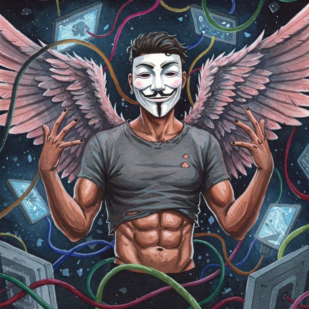 Symbolbild für Verwirrung oder Verlorensein im Internet, z.B. eine Person vor einem leuchtenden Bildschirm im Dunkeln, ein Labyrinth aus Kabeln.
Keywords für Bild: Pornosucht, Internet, Falle, Online-Sucht, Verwirrung