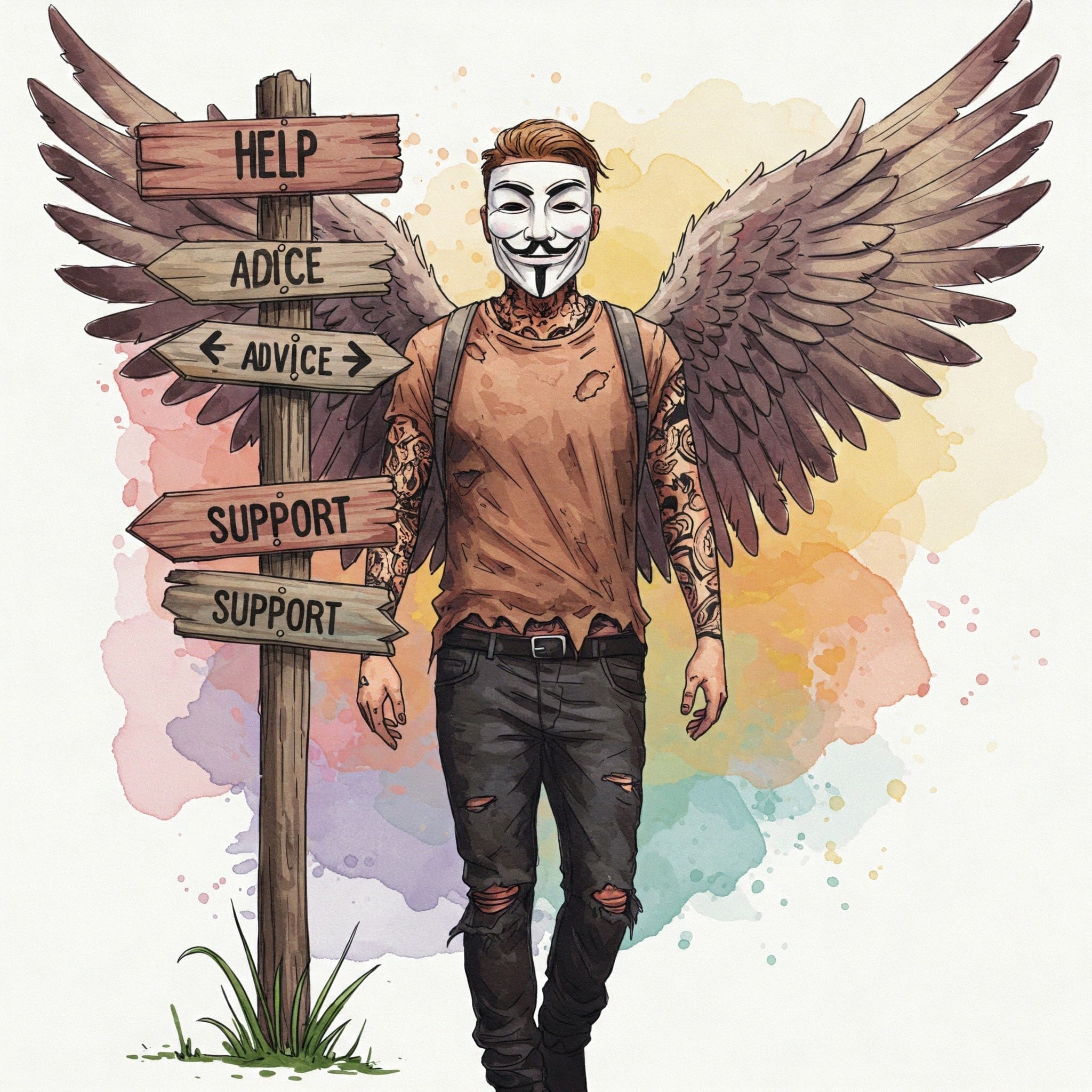 Ein Bild, das Hilfe oder einen Wegweiser darstellt. Vielleicht ein Wegweiser mit Pfeilen zu "Hilfe", "Beratung", "Unterstützung" oder eine helfende Hand.
Keywords: Hilfe, Unterstützung, Beratung, Suchtberatung, Wegweiser