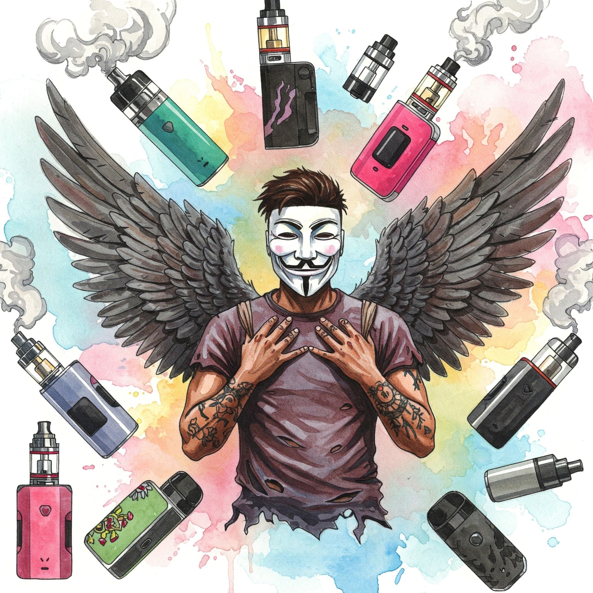 Collage aus verschiedenen bunten Einweg-Vapes und nachfüllbaren E-Zigaretten, evtl. mit Rauchschwaden im Hintergrund. Fokus auf die Vielfalt und das Design.
Keywords: Vapen, E-Zigarette Typen, Einweg Vape, Jugend Trend