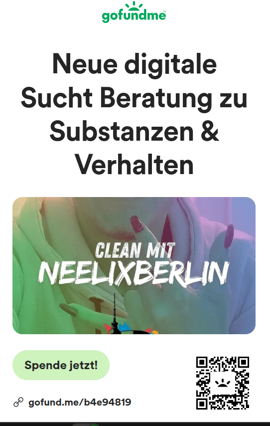 Gofundme NeelixberliN Digitale Sucht Beratung