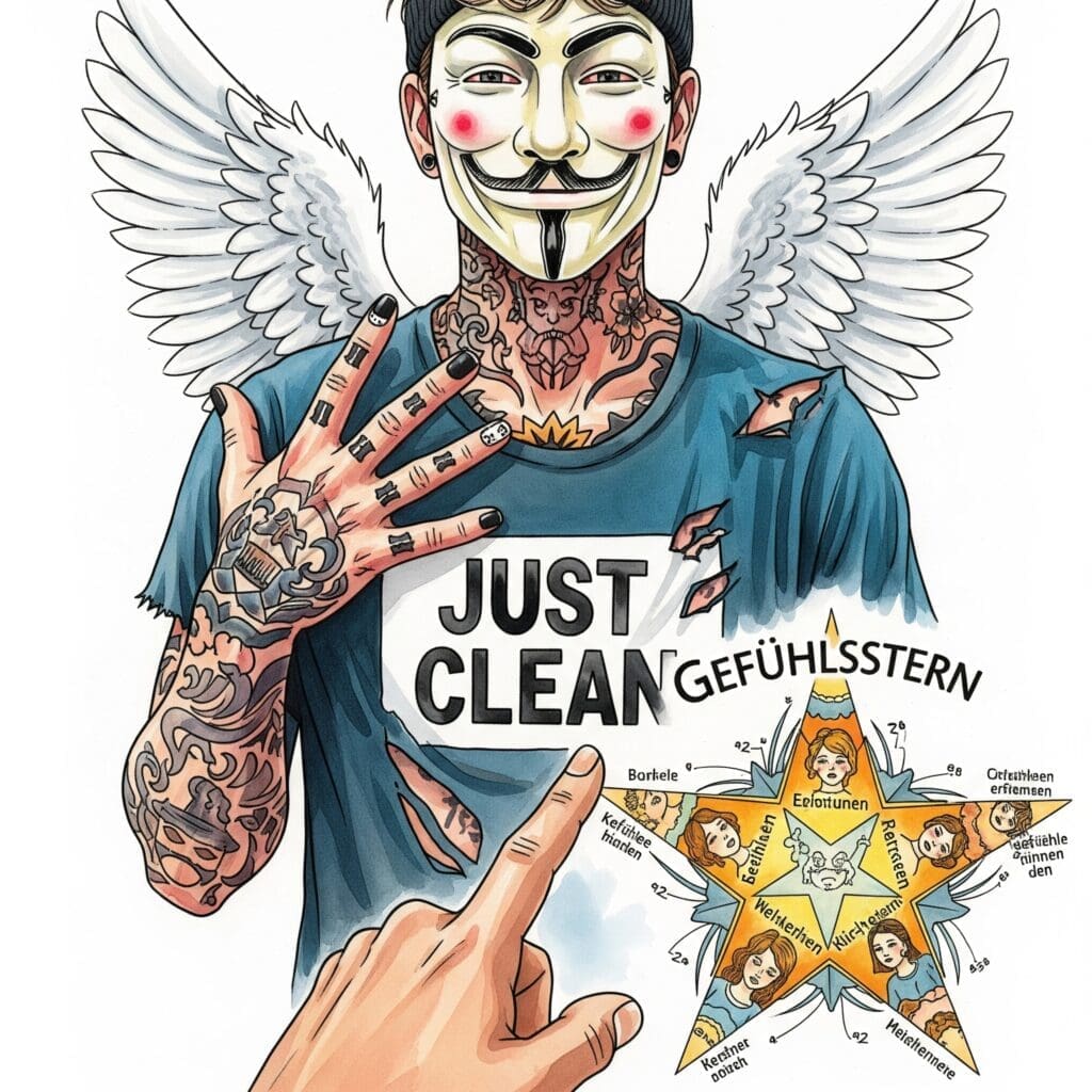 Gefühlsstern Anleitung, Emotionen erkennen, Gefühlsrad, Gefühle benennen
Anleitung zur Nutzung des Gefühlssterns um Emotionen besser auszudrücken.