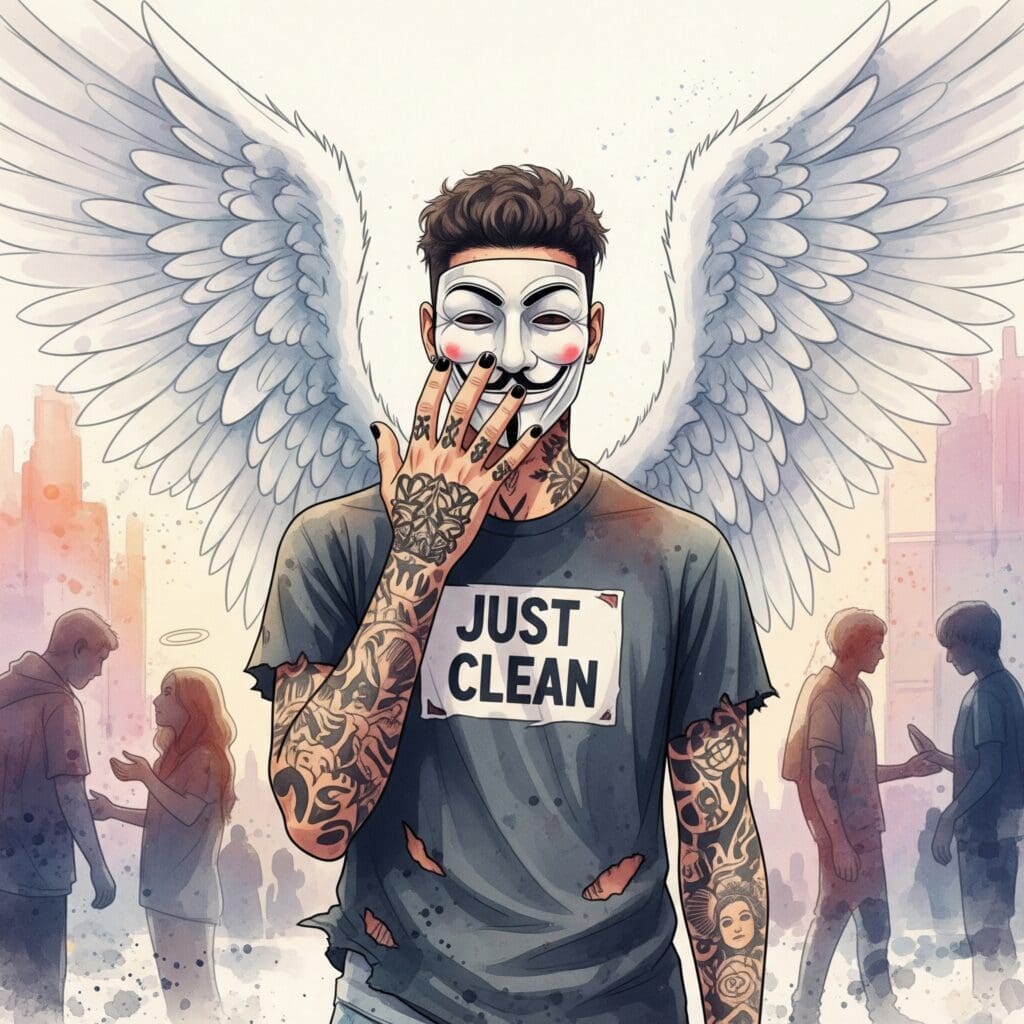 Stilisierte Darstellung einer unterstützenden Community oder sich unterhaltende Personen.