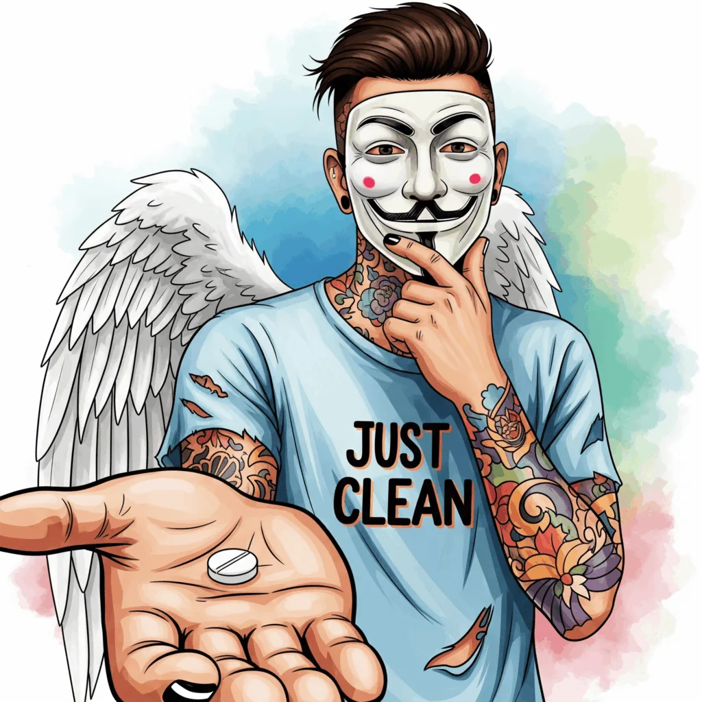Eine Person, die nachdenklich und etwas ratlos eine einzelne Pille in der Handfläche betrachtet. Der Fokus liegt auf der Pille. Symbolisiert die Frage nach den Nebenwirkungen. "Libidoverlust durch Medikamente", "Nebenwirkungen von Pillen", "sexuelle Unlust"