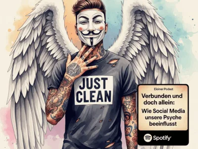 Verbunden und doch allein: Wie Social Media unsere Psyche beeinflusst. Podcast und Artikel Titelbild